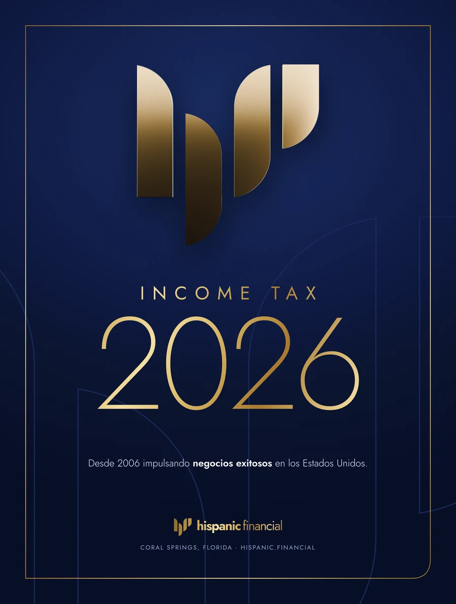 Portada B: el símbolo en oro 3D sobre azul noche, INCOME TAX 2026 en oro y un marco fino