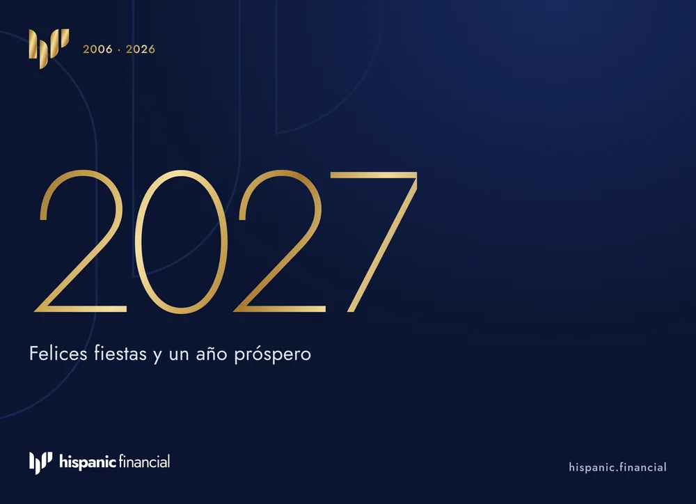 Frente de la tarjeta de Año Nuevo