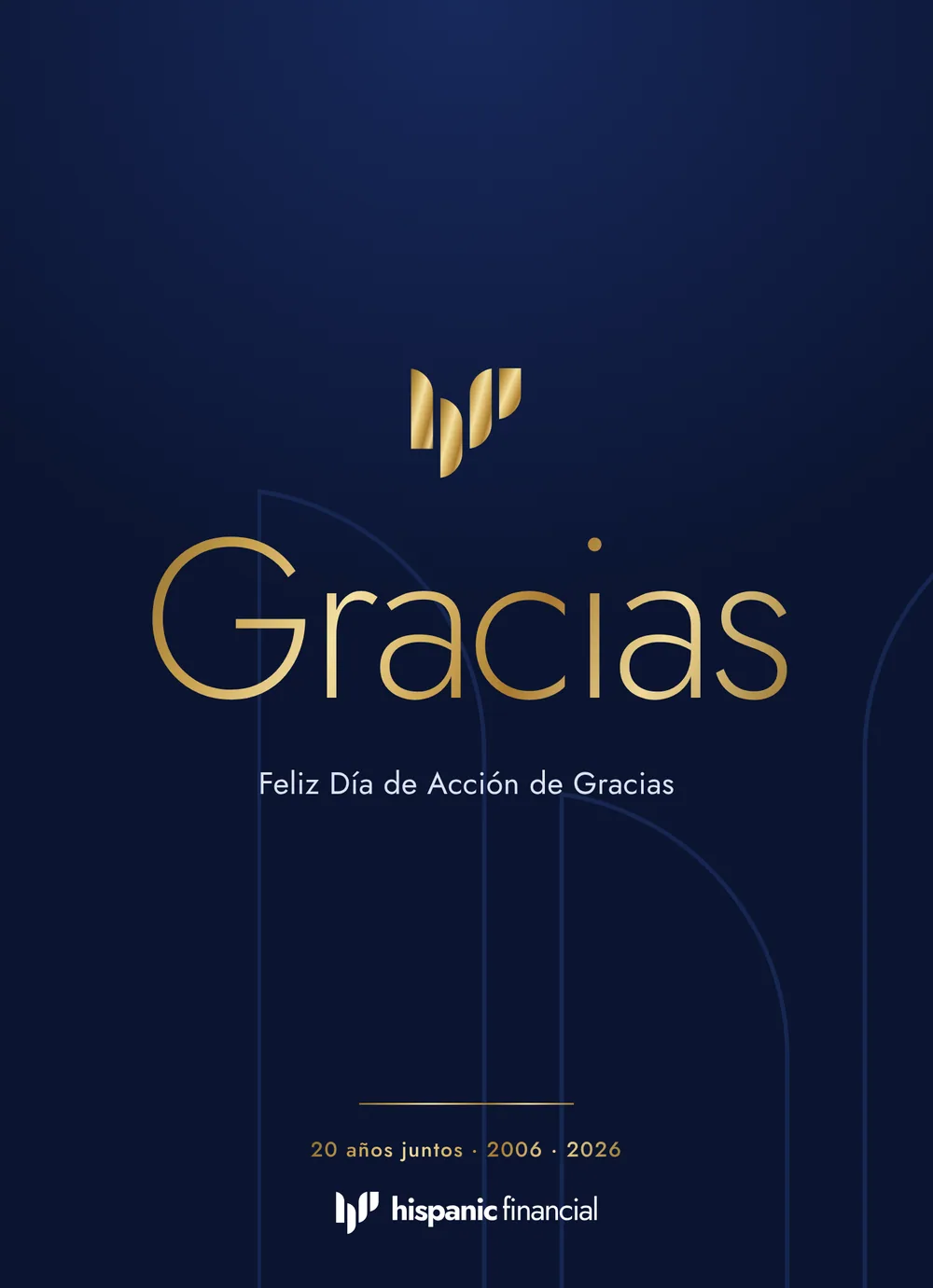 Frente de la tarjeta de Thanksgiving